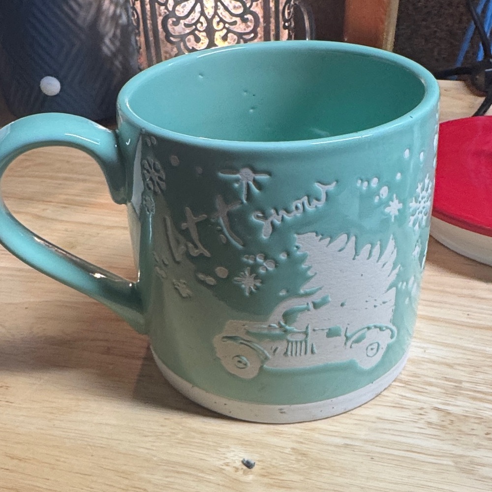 Mint Green Holiday Mug
